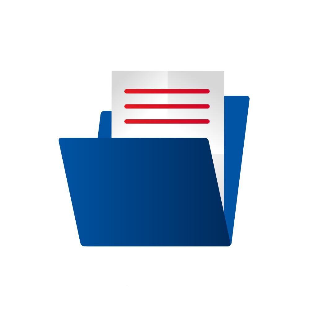 Folder zawierający CV