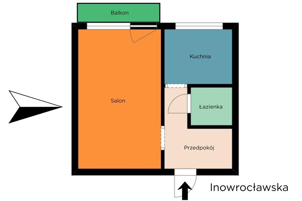 Mieszkanie na sprzedaż Łódź - Łódź-Bałuty - ul. Inowrocławska