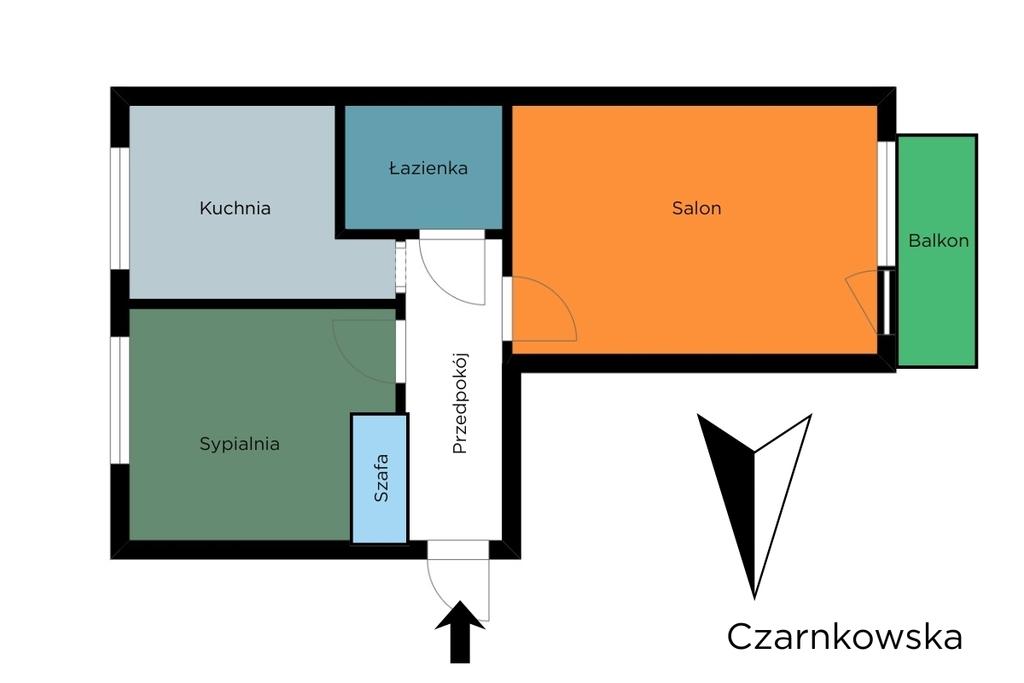 Mieszkanie na sprzedaż Łódź - Łódź-Bałuty - ul. Czarnkowska
