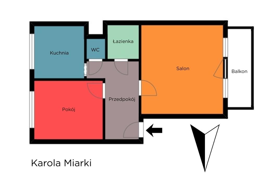 Mieszkanie na sprzedaż Łódź - Łódź-Bałuty - ul. Karola Miarki