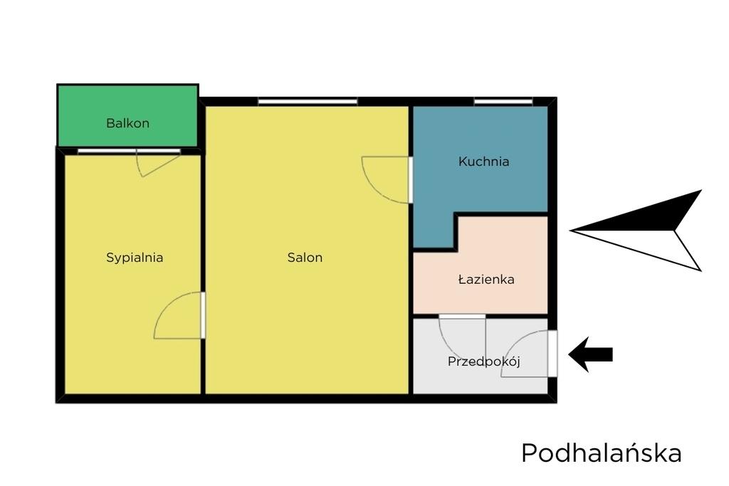Mieszkanie na sprzedaż Łódź - Łódź-Górna - ul. Podhalańska