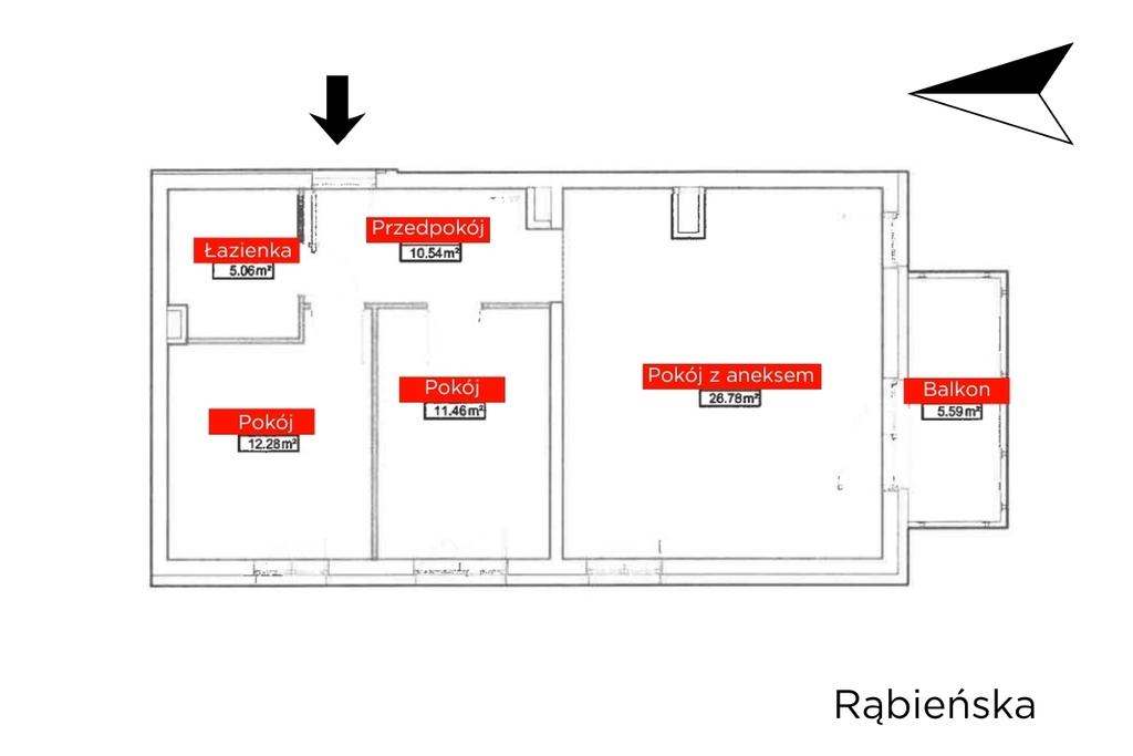 Mieszkanie na sprzedaż Łódź - Łódź-Polesie - ul. Rąbieńska